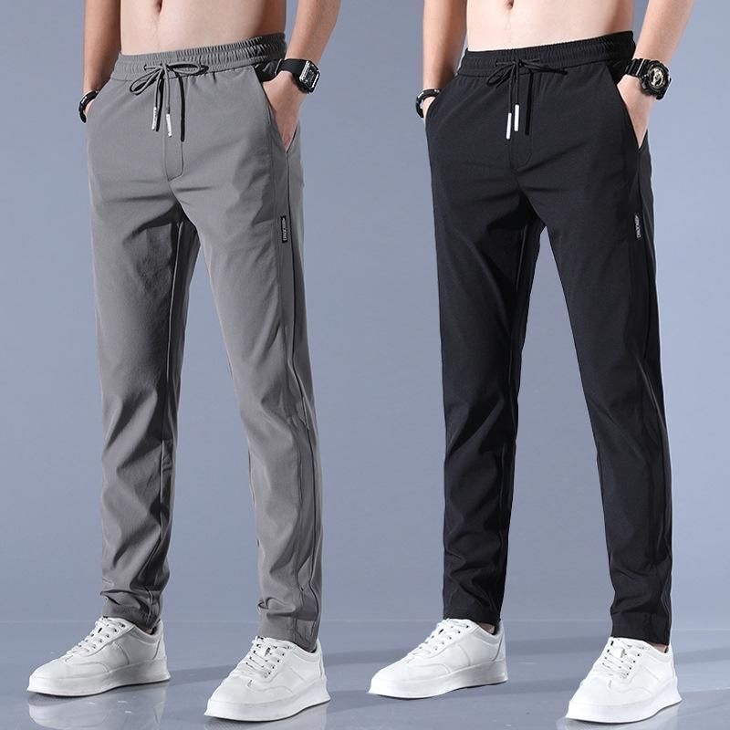 Men's NS Lycra Track Pants – Grey Melange – Pack of 2 | Stretchable & Stylish