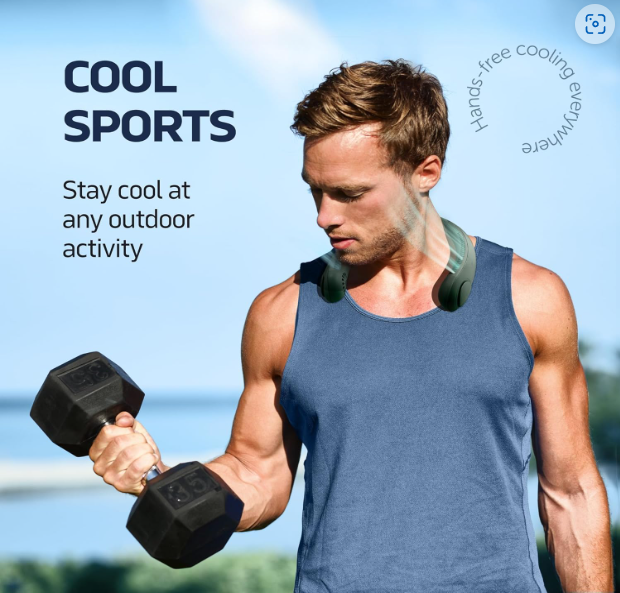 Portable Bladeless Hanging Rechargeable Neck Fan